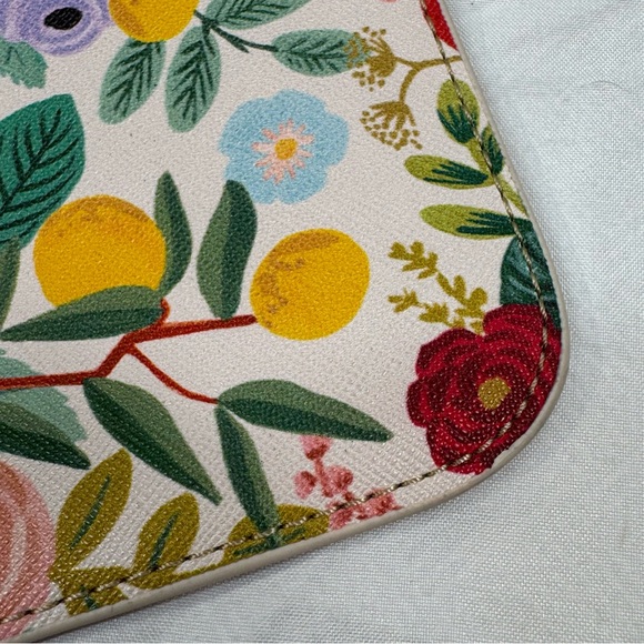 Rifle Paper Co. Zipper Clutch Pouch And Keychain Wristlet Garden Party Floral - Picture 12 of 12